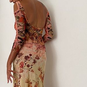 ❤️Save the Queen Cold Shoulder Maxi Dress Boho NEW